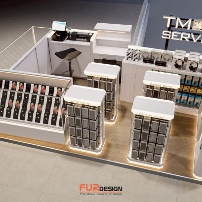 ออกแบบ ผลิต และติดตั้งร้าน : ร้าน TM Service / Central Rama IX กรุงเทพมหานคร